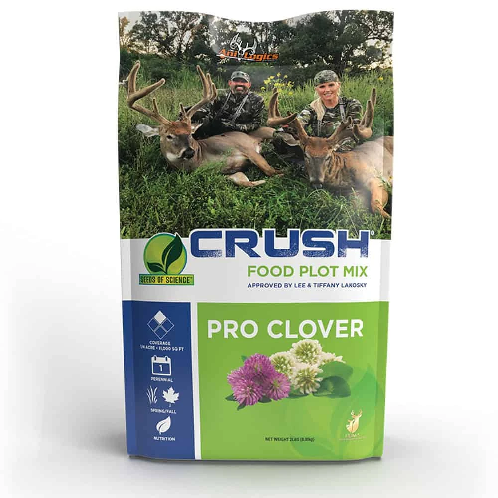 Ani-Logics Outdoors CRUSH Pro Clover 2lb Bag (Plants 1/4 Acre) Food Plot Mix 24002 3 Ani-Logics Outdoors CRUSH Pro Clover 2lb Bag (Plants 1/4 Acre) Food Plot Mix 24002