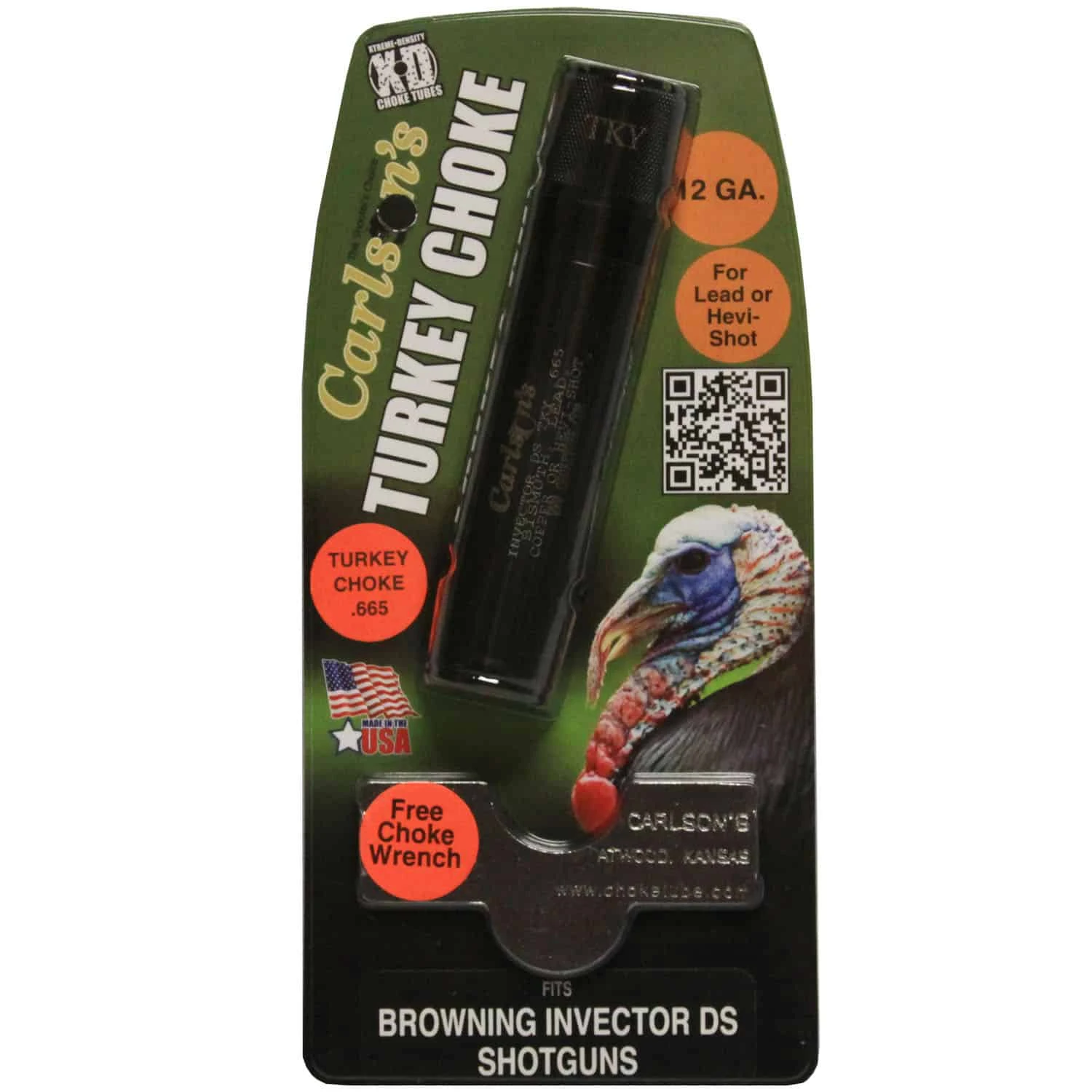 Carlson’s Choke Tubes BROWNING INVECTOR DS EXTENDED TURKEY CHOKE TUBES 12GA .665 18859 4 Carlson’s Choke Tubes BROWNING INVECTOR DS EXTENDED TURKEY CHOKE TUBES 12GA .665 18859 - Image 2