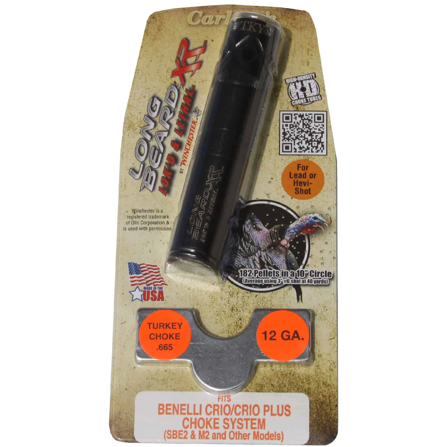 Carlson’s Choke Tubes BENELLI CRIO PLUS LONG BEARD XR TURKEY CHOKE TUBES 12GA .665 70150 4 Carlson’s Choke Tubes BENELLI CRIO PLUS LONG BEARD XR TURKEY CHOKE TUBES 12GA .665 70150 - Image 2