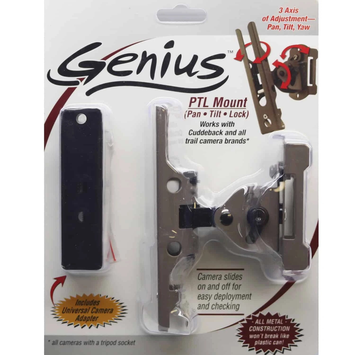 Cuddeback Genius Pan Tilt Lock Mount Model 3488 3 Cuddeback Genius Pan Tilt Lock Mount Model 3488