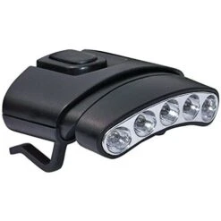 Cyclops Headlamps Orion Tilt Hat Clip Light With 1 White LED Light Head And 1 Green Led Light Head CYC-HCDT-WG