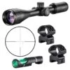 Hawke Optics Vantage IR Scope 4-12×40 Rimfire .22 WMR Reticle 14242 Combo W/Level & Mounts (14242+64101+22113)