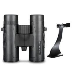 Hawke Optics Binocular Endurance ED 8×32 Black 36200 Combo Pack W/ Tripod Adapter (36200 & 64104)
