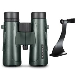 Hawke Optics Binocular Endurance ED 8×42 Green 36205 Combo Pack W/ Tripod Adapter (36205 & 64104)