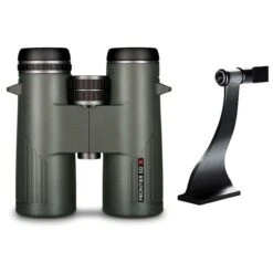 Hawke Optics Binocular Frontier ED X 10×42 Green 38412 Combo Pack W/ Tripod Adaptor (38412 & 64104)