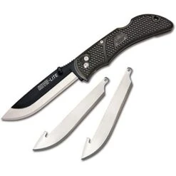 Outdoor Edge Onyx Lite EDC Replaceable Blade Pocket Knife 3″ Black OX-30