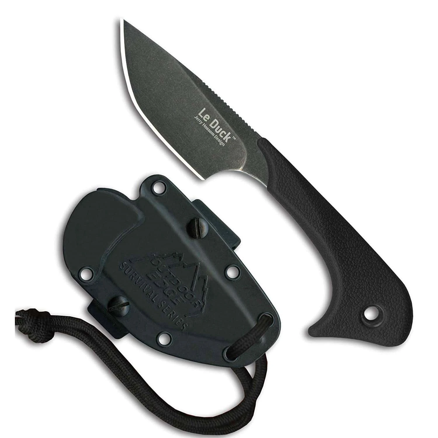 Outdoor Edge Le Duck Fixed Blade Camping, Hunting, Survival Knife With Multi-Carry Sheath System LDK-30C 3 Outdoor Edge Le Duck Fixed Blade Camping, Hunting, Survival Knife With Multi-Carry Sheath System LDK-30C