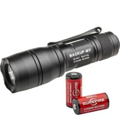 Surefire E1B Backup Flashlight LED 400 Lumen E1B-MV 2 Free Batteries -Hunting Supply Store Surefire 32616 E1B Backup Flashlight w Free Batteries